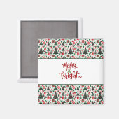 Weihnachtsbaum, Geschenke, Zuckerrohr Magnet (Vorderseite/Rückseite)