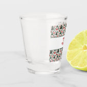 Weihnachtsbaum, Geschenke, Zuckerrohr Schnapsglas (Links)