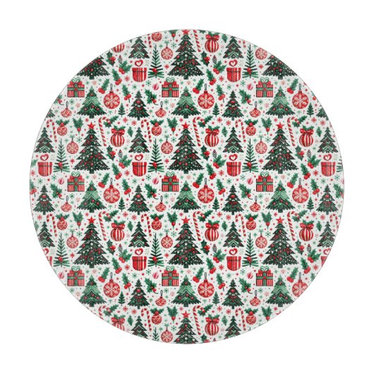 Weihnachtsbaum, Geschenke, Zuckerrohr Schneidebrett (Vorderseite)