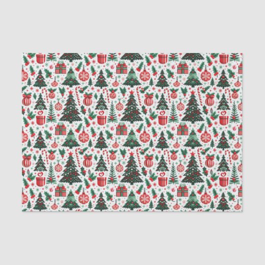 Weihnachtsbaum, Geschenke, Zuckerrohr Seidenpapier (Vorderseite)