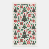 Weihnachtsbaum, Geschenke, Zuckerrohr Serviette (Vorderseite)