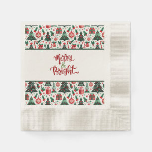 Weihnachtsbaum, Geschenke, Zuckerrohr Serviette