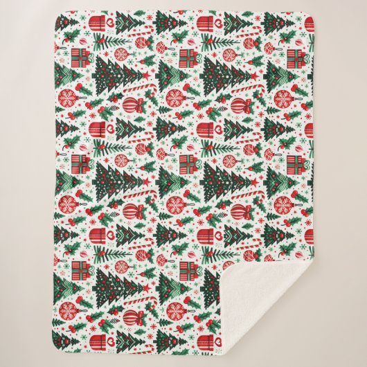 Weihnachtsbaum, Geschenke, Zuckerrohr Sherpadecke (Vorderseite)