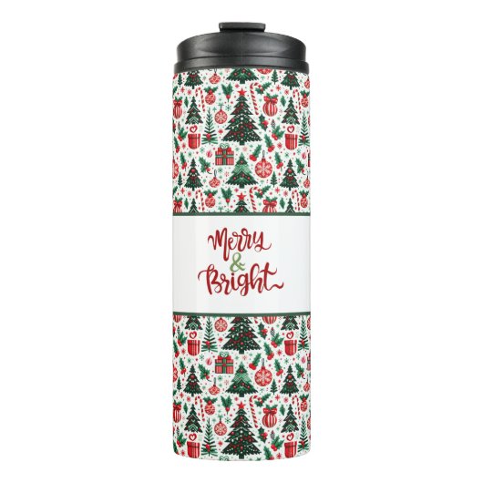 Weihnachtsbaum, Geschenke, Zuckerrohr Thermosbecher (Vorderseite)