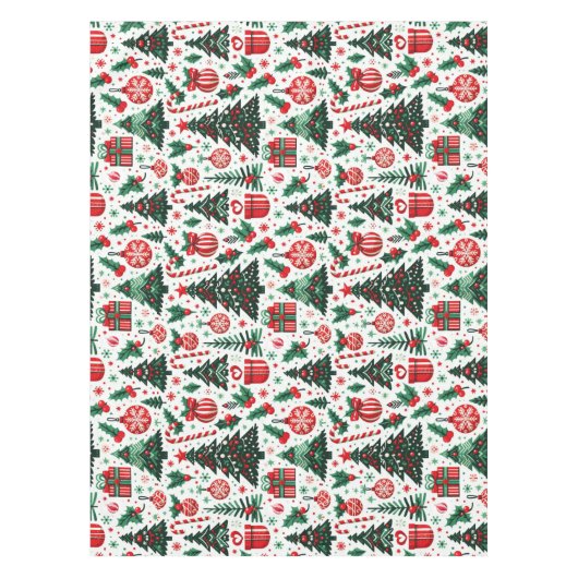 Weihnachtsbaum, Geschenke, Zuckerrohr Tischdecke (Vorderseite)
