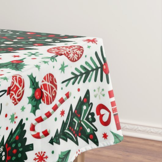 Weihnachtsbaum, Geschenke, Zuckerrohr Tischdecke (Beispiel)