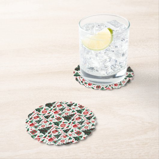 Weihnachtsbaum, Geschenke, Zuckerrohr Untersetzer (Vor Ort)