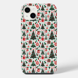 Weihnachtsbaum, Geschenke, Zuckerstange iPhone 14 Plus Hülle