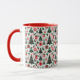 Weihnachtsbaum, Geschenke, Zuckerstange Tasse