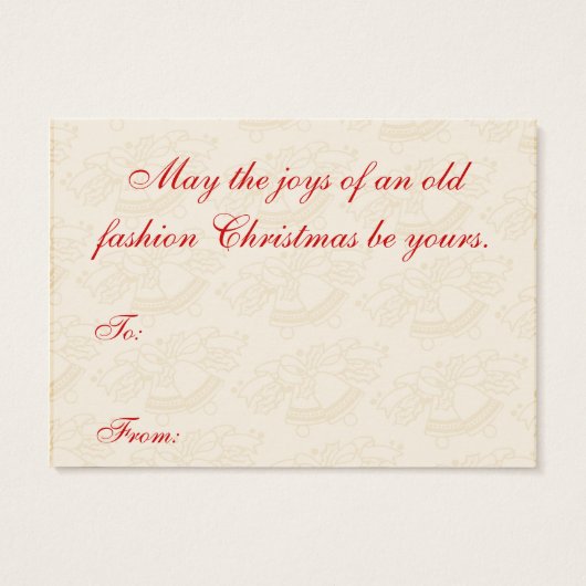 Weihnachtsbaum-Geschenketiketts (Rückseite)