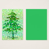 Weihnachtsbaum - Geschenkkarte (Vorne & Hinten)