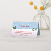 Weihnachtsbaum-Geschenkkarte des Funny Reindeer Platzkarte (Rückseite)