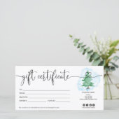 Weihnachtsbaum-Geschenkkarte hinzufügen Logo (Stehend Vorderseite)