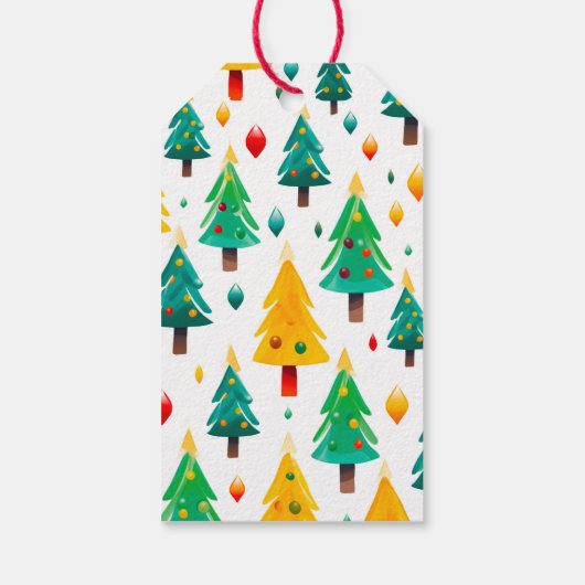 Weihnachtsbaum-Geschenkmarke Geschenkanhänger (Rückseite)