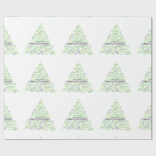 Weihnachtsbaum Geschenkpapier (Flach)