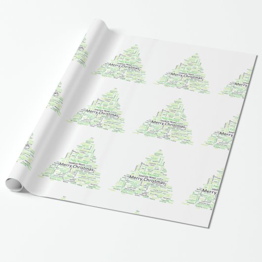 Weihnachtsbaum Geschenkpapier (Ungerollt)