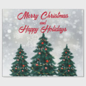 Weihnachtsbaum Geschenkpapier (Flach)