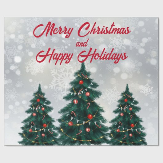 Weihnachtsbaum Geschenkpapier (Flach)