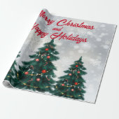 Weihnachtsbaum Geschenkpapier (Ungerollt)