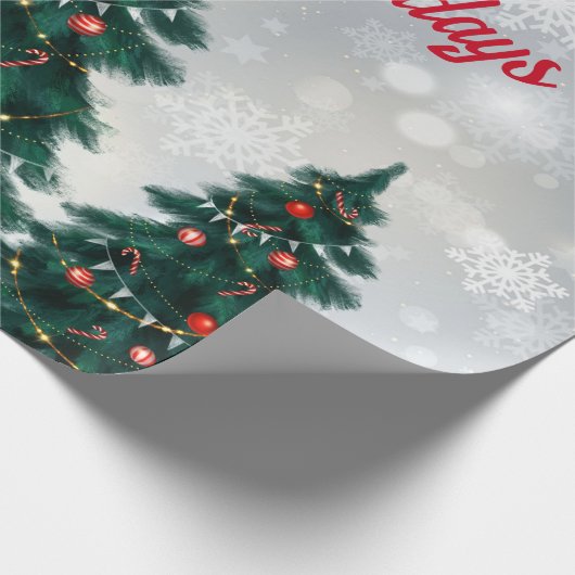 Weihnachtsbaum Geschenkpapier (Ecke)