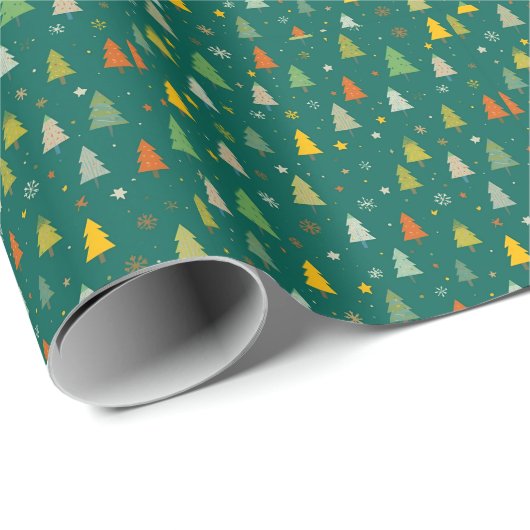 Weihnachtsbaum Geschenkpapier (Rolleneckpunkt)