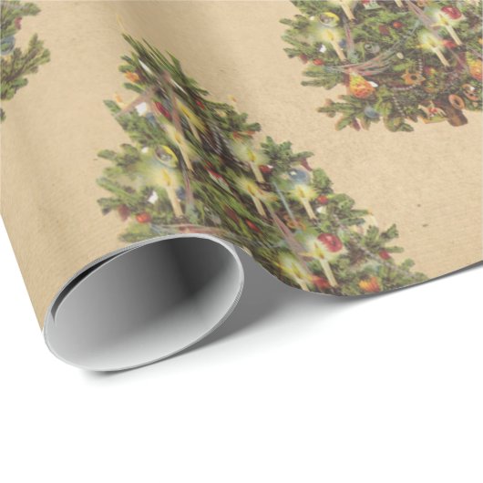 Weihnachtsbaum Geschenkpapier (Rolleneckpunkt)