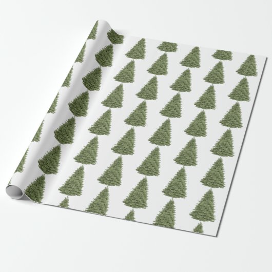 Weihnachtsbaum Geschenkpapier (Ungerollt)