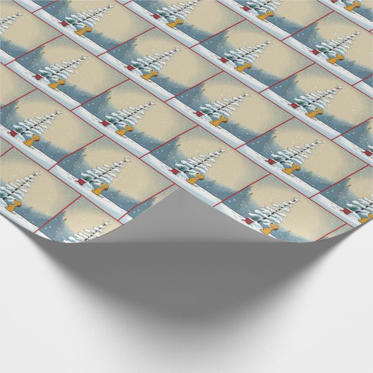 Weihnachtsbaum Geschenkpapier (Ecke)