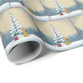 Weihnachtsbaum Geschenkpapier (Rolleneckpunkt)