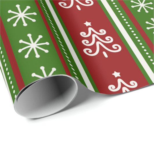 Weihnachtsbaum Geschenkpapier (Rolleneckpunkt)