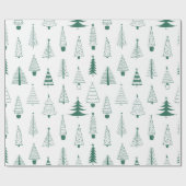 Weihnachtsbaum Geschenkpapier (Flach)