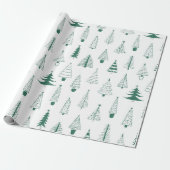 Weihnachtsbaum Geschenkpapier (Ungerollt)