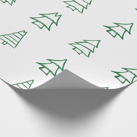 Weihnachtsbaum Geschenkpapier (Ecke)