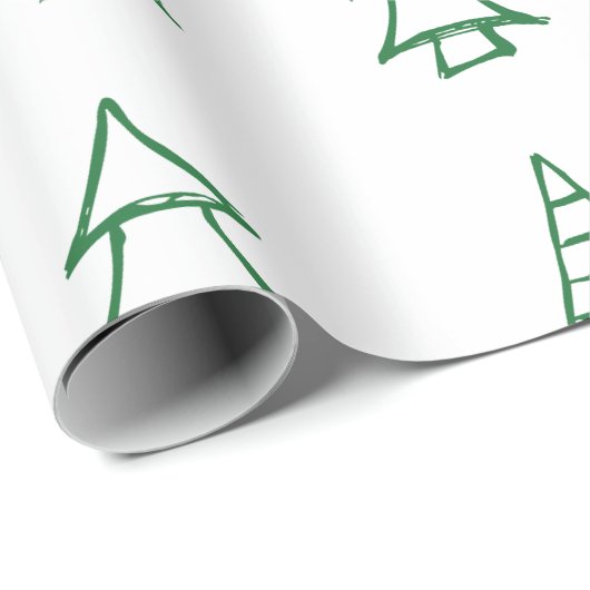 Weihnachtsbaum Geschenkpapier (Rolleneckpunkt)