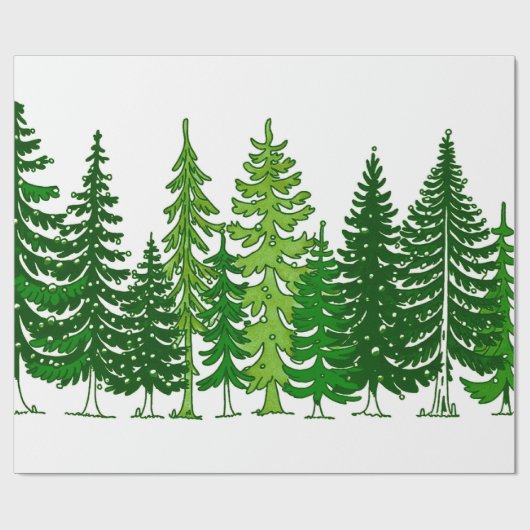 Weihnachtsbaum Geschenkpapier (Flach)