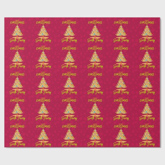 Weihnachtsbaum Geschenkpapier (Flach)