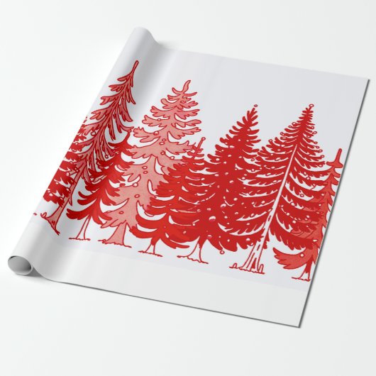 Weihnachtsbaum Geschenkpapier (Ungerollt)