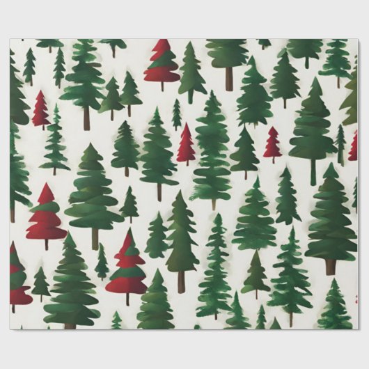 Weihnachtsbaum Geschenkpapier (Flach)