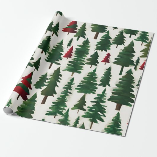 Weihnachtsbaum Geschenkpapier (Ungerollt)