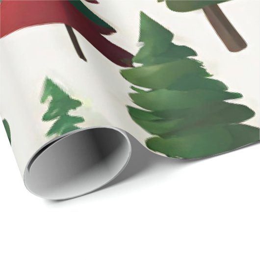 Weihnachtsbaum Geschenkpapier (Rolleneckpunkt)