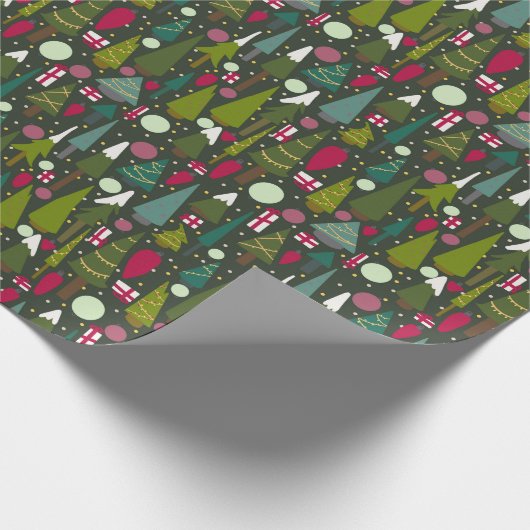 Weihnachtsbaum Geschenkpapier (Ecke)