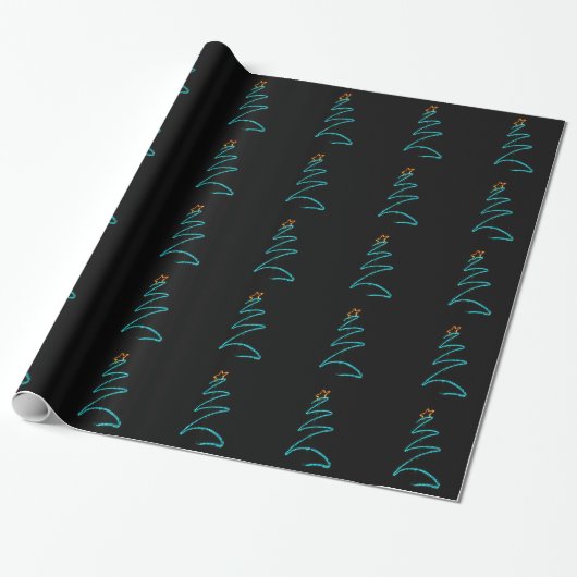 Weihnachtsbaum Geschenkpapier (Ungerollt)