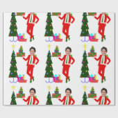 Weihnachtsbaum Geschenkpapier (Flach)