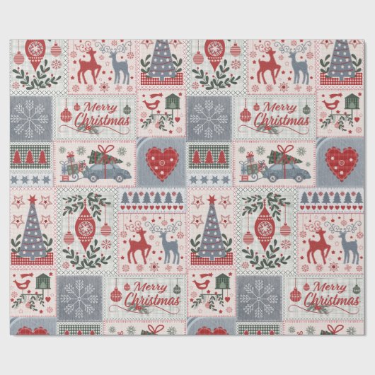 Weihnachtsbaum Geschenkpapier (Flach)