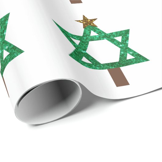 Weihnachtsbaum Geschenkpapier (Rolleneckpunkt)