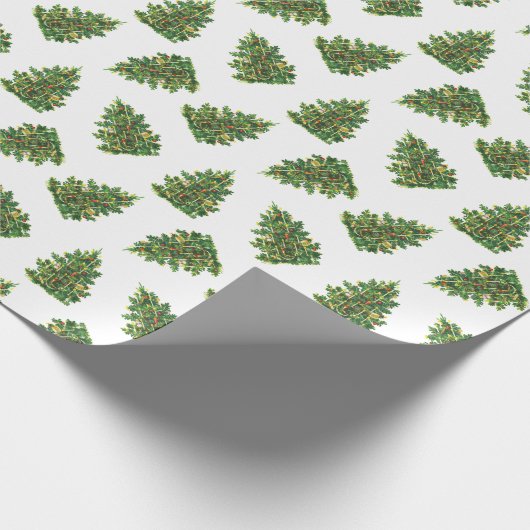Weihnachtsbaum Geschenkpapier (Ecke)