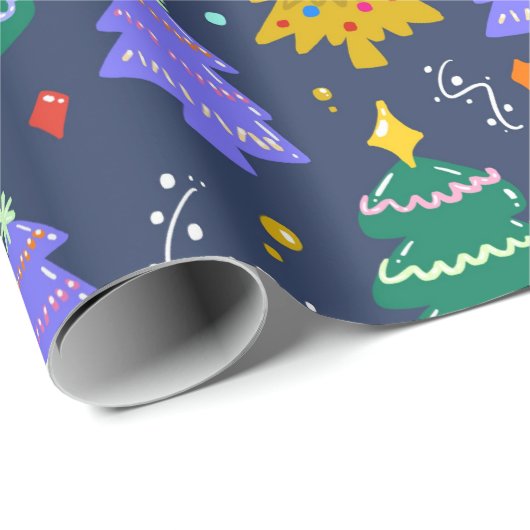 Weihnachtsbaum Geschenkpapier (Rolleneckpunkt)