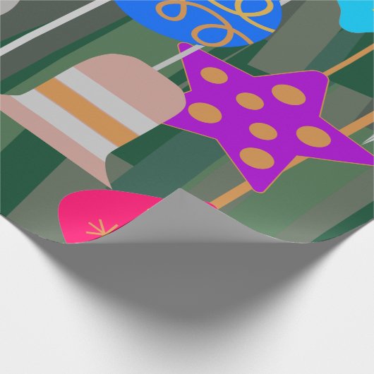 Weihnachtsbaum Geschenkpapier (Ecke)