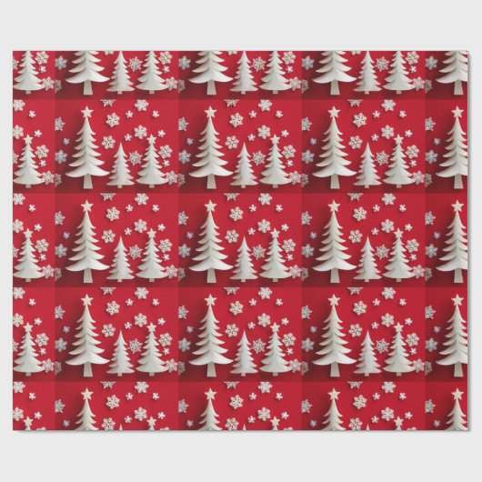 Weihnachtsbaum Geschenkpapier (Flach)