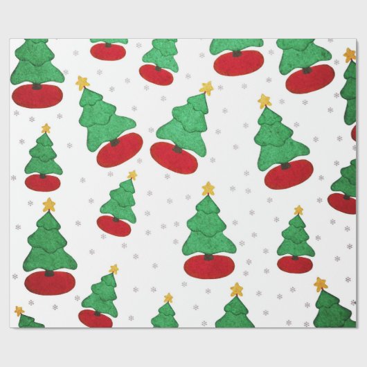 Weihnachtsbaum Geschenkpapier (Flach)